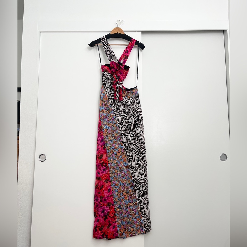 NWT For Love and Lemons Sexy Rita Maxi Dress Cutout Printed Size XS - Picture 4 of 9